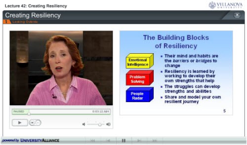 Screenshot of online lecture