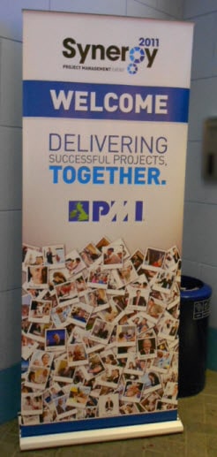 Banner from PMI conference