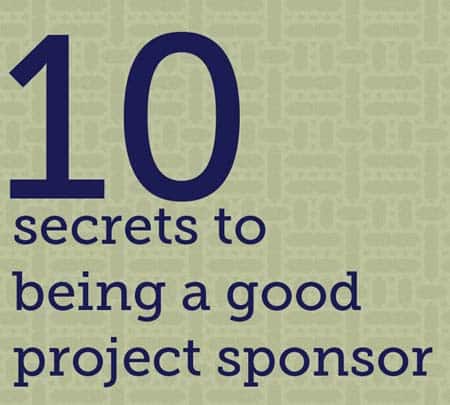 10 secrets to being a good project sponsor