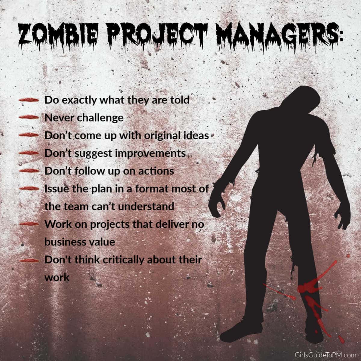 traits of zombie project managers
