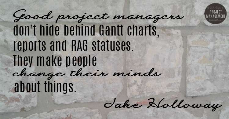 Quote about good project managers