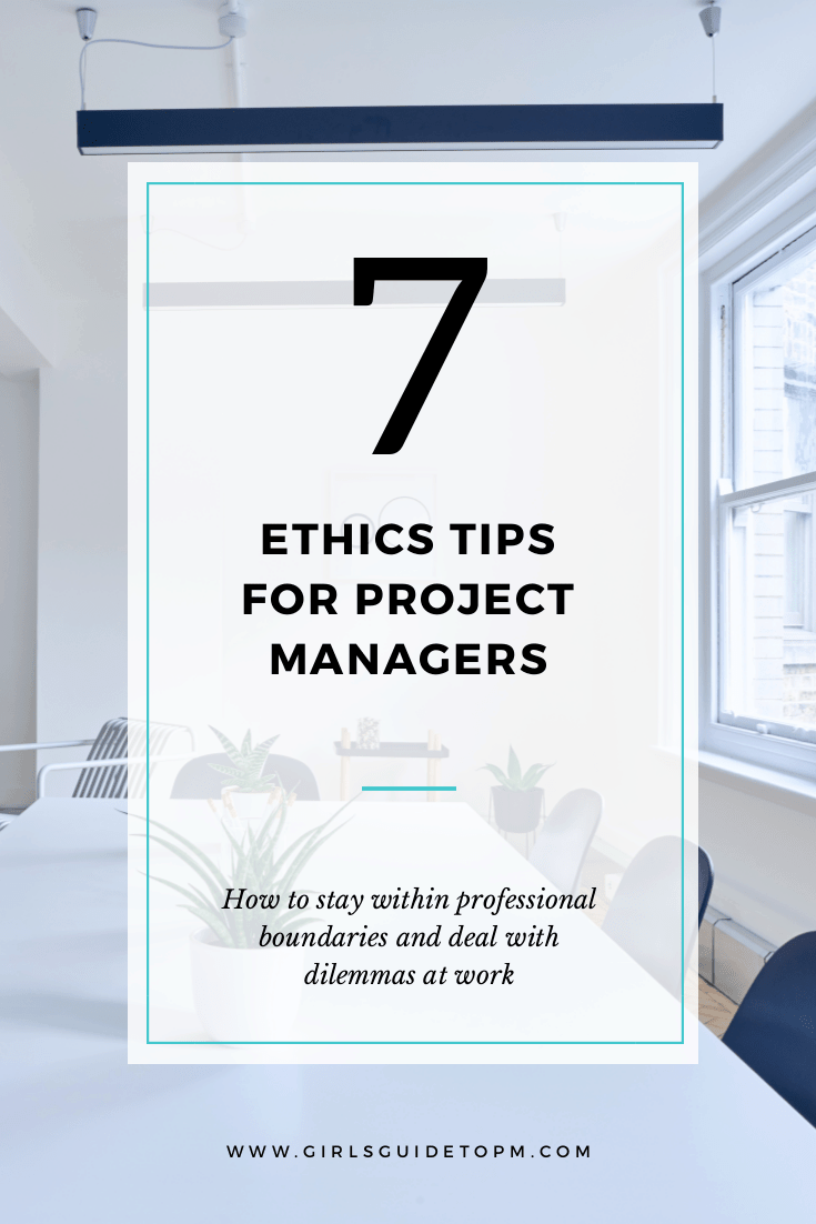Project management ethics tips for difficult situations at work #projectmanagement #ethics #work