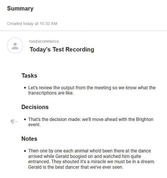 reason8 test recording summary