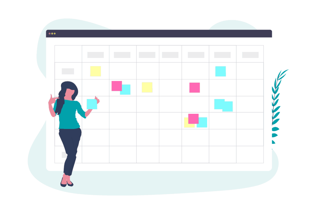 Project planning phase involves making a plan by putting tasks on a timeline