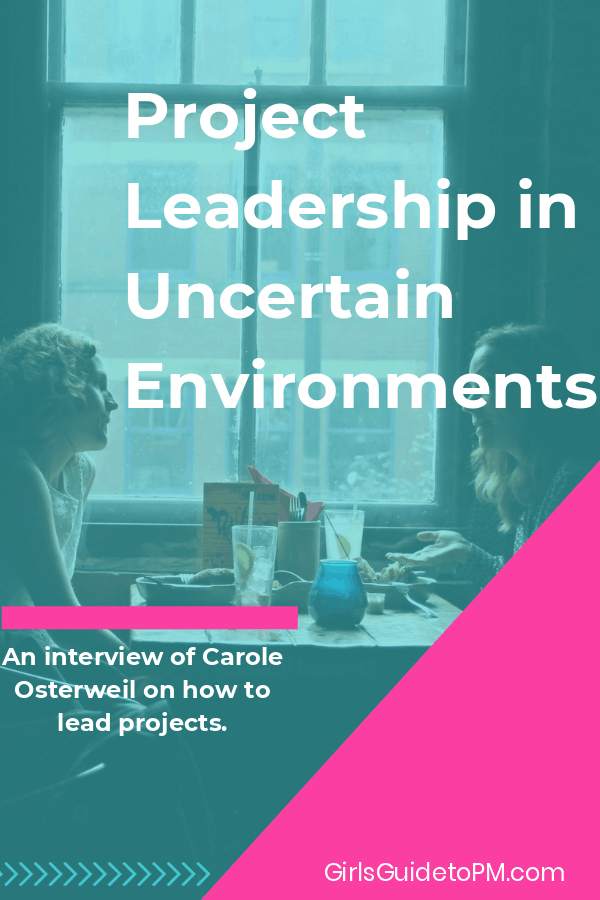 An interview with Carole Osterweil on how to lead projects