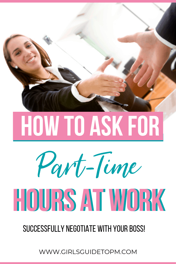 how to ask for part-time hours at work