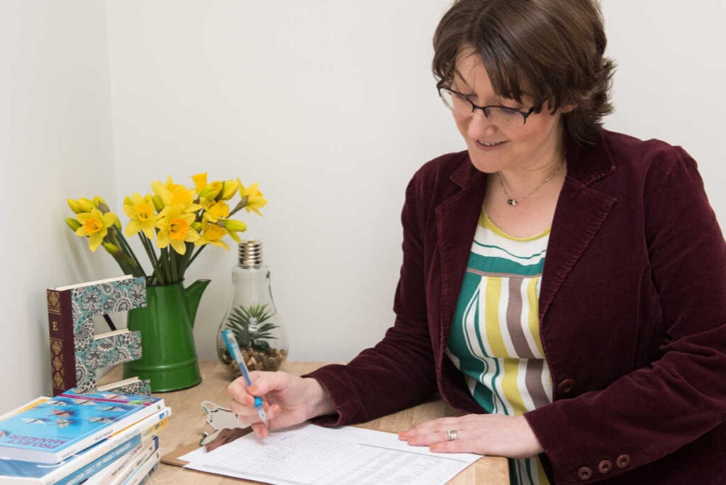 Elizabeth Harrin reading