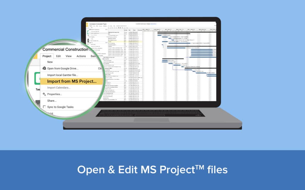 Gantter can import from MS Project
