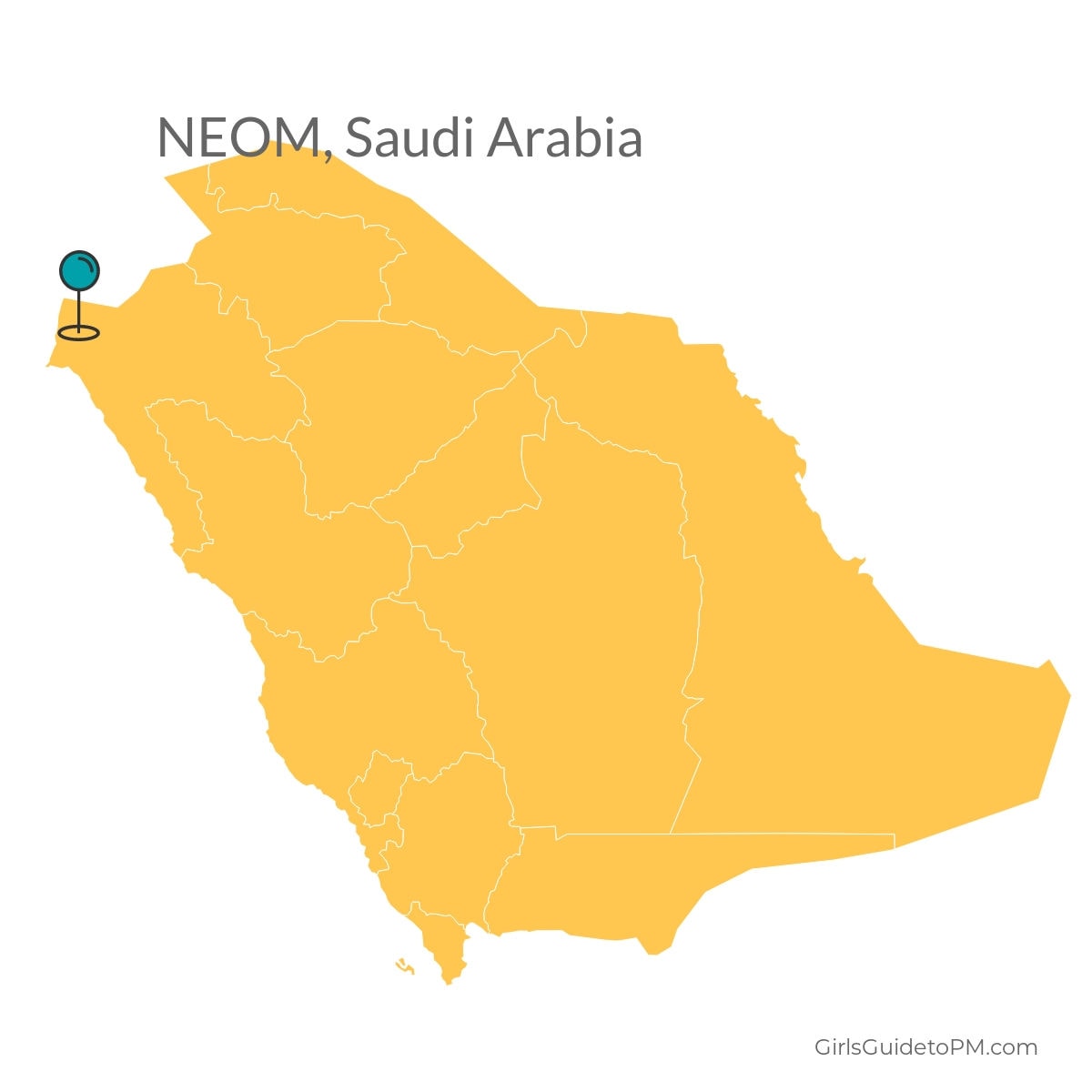 NEOM 沙特阿拉伯地圖