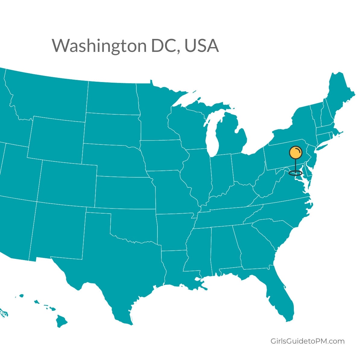 Washington DC map