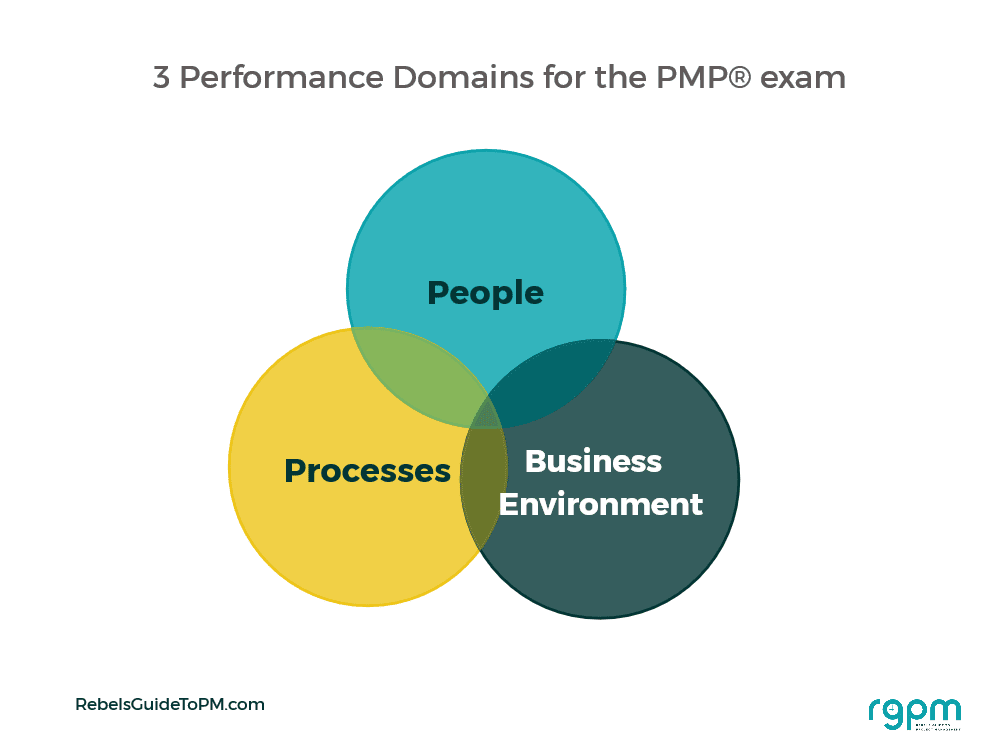 Venn diagram showing people, processes and business environment