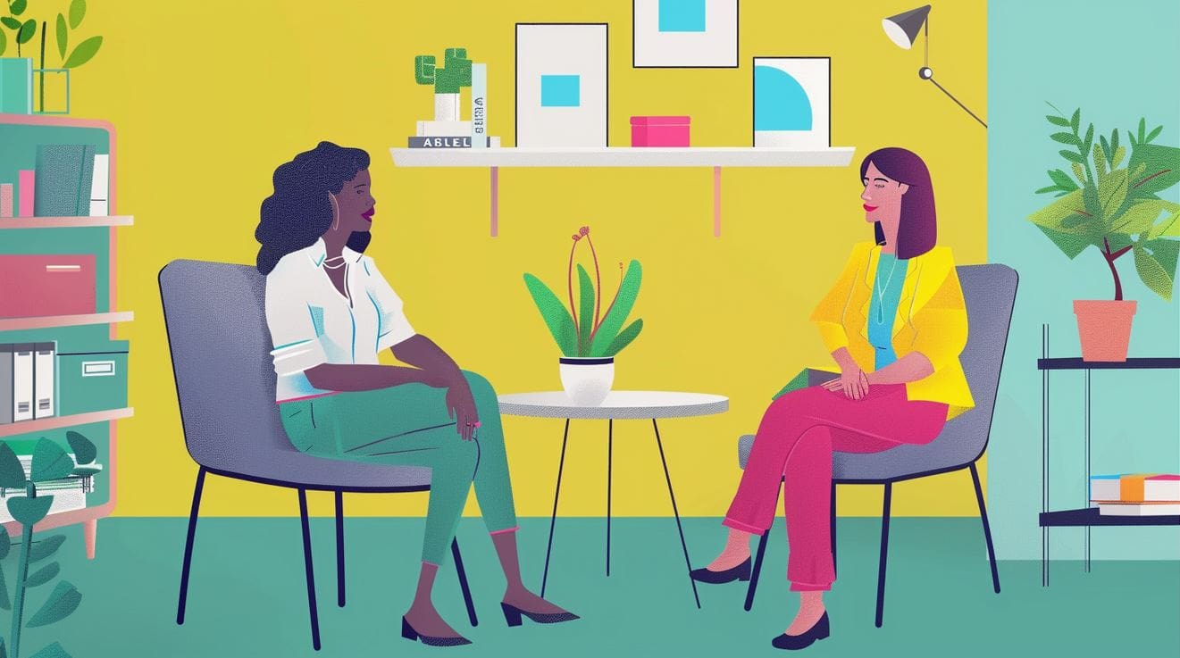 People sitting at a desk.