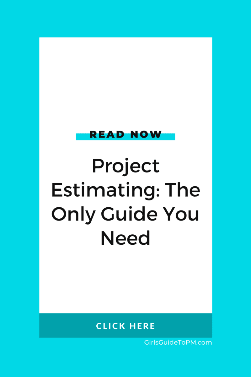 Pin image with text on saying Project Estimating: The only guide you need
