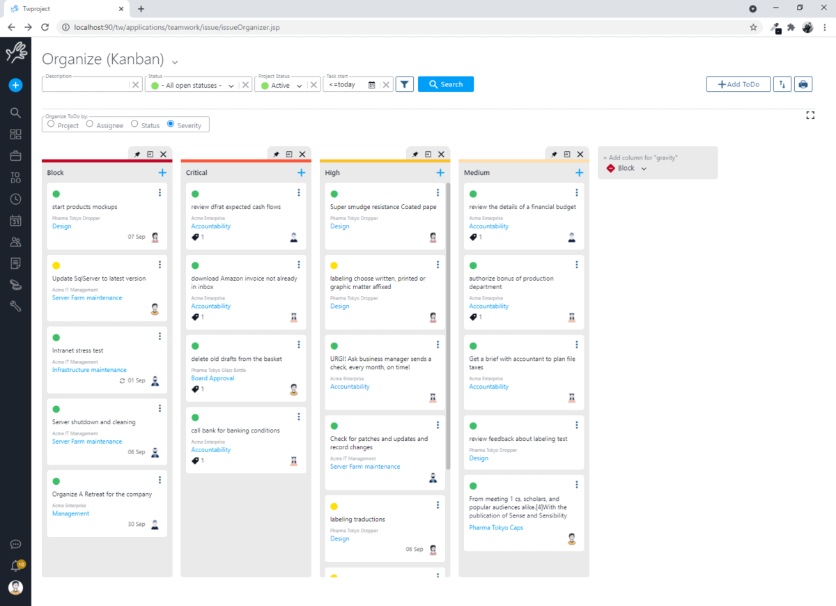 drag and drop Kanban board to do list