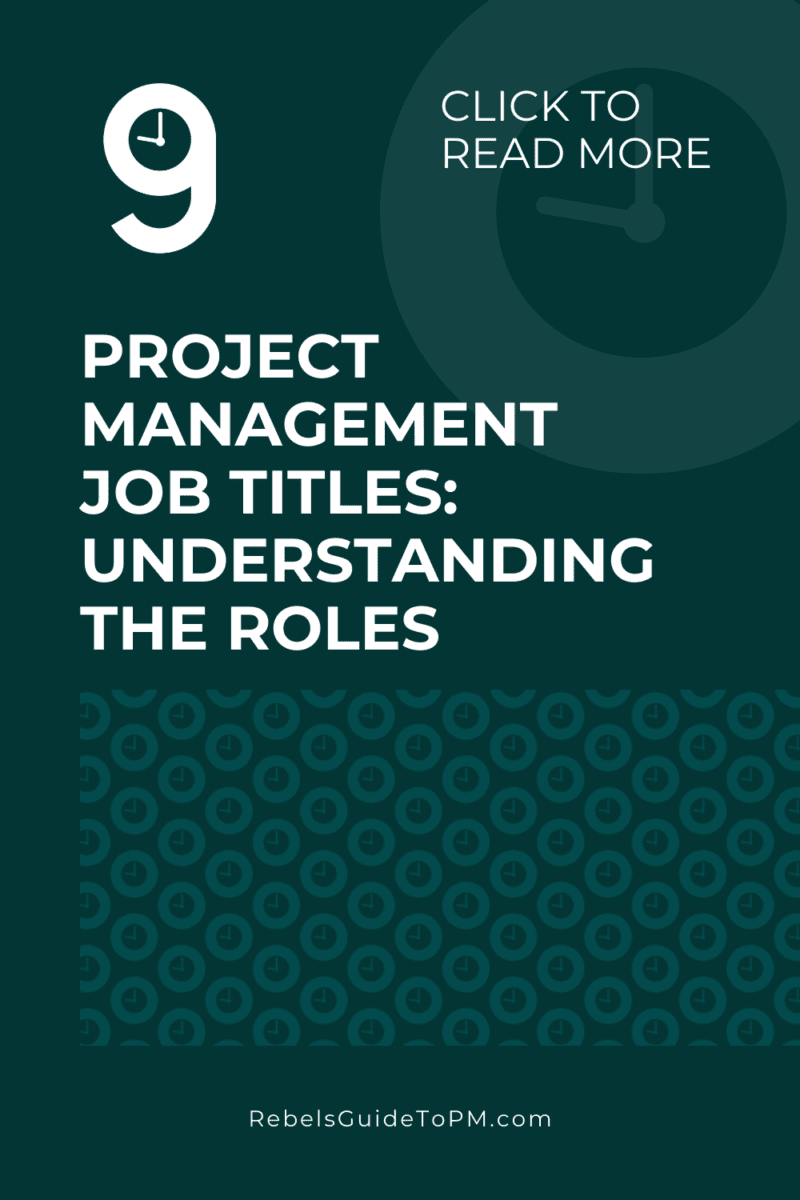 project management job titles: understanding the roles