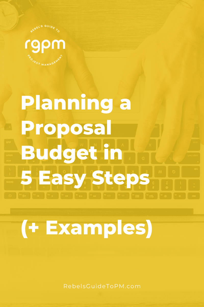 planning a proposal budget in 5 easy steps