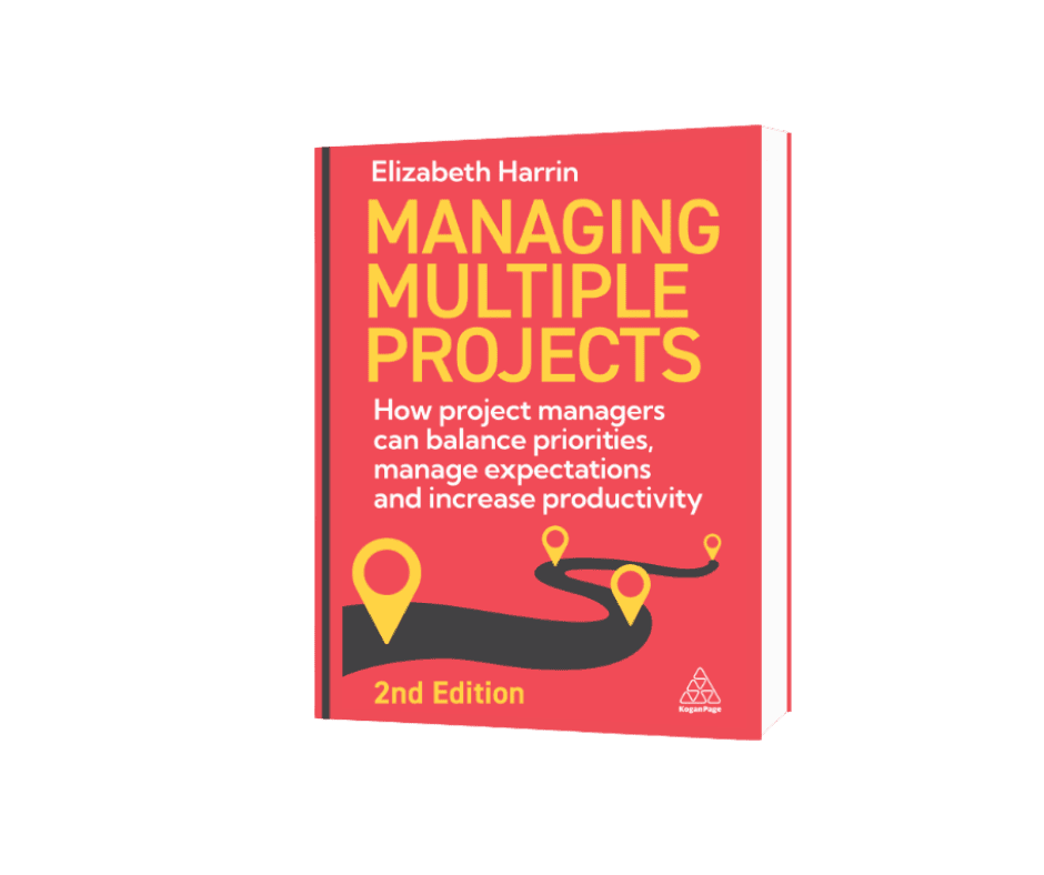 Managing multiple projects book cover transparent