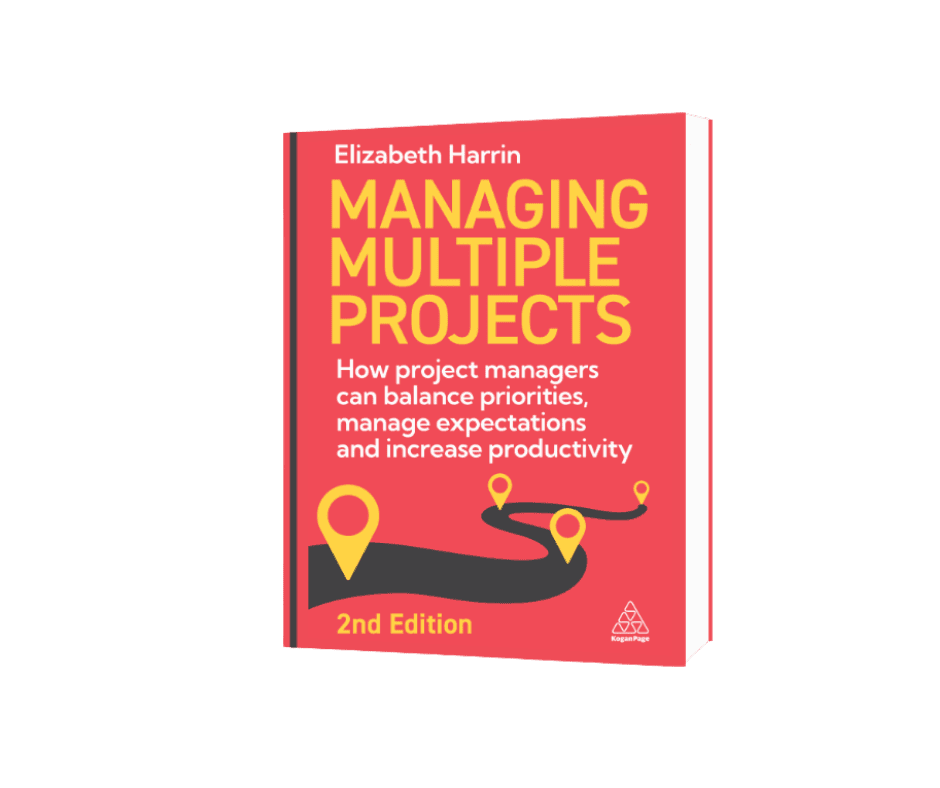 Managing multiple projects book cover transparent