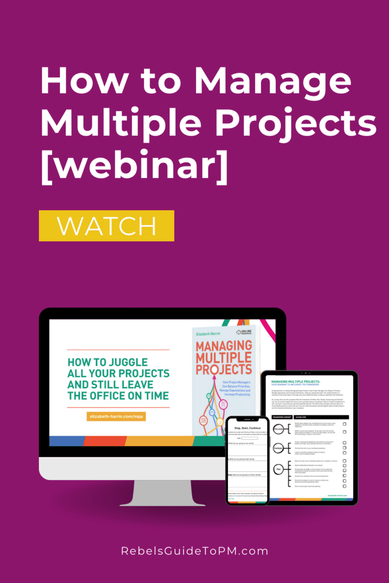 how to manage multiple projects the webinar and pin for later reading