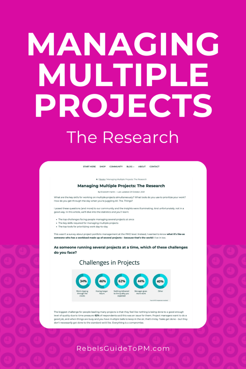 Managing Multiple Projects - The Research, pin for later reading