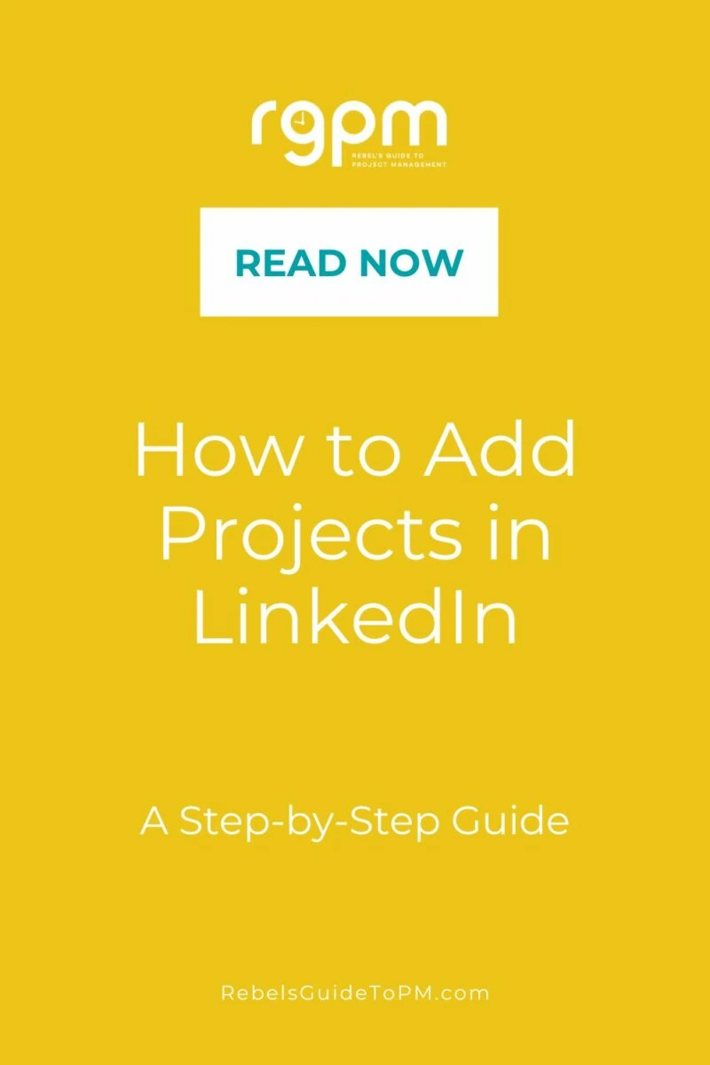 how to add projects in linkedin