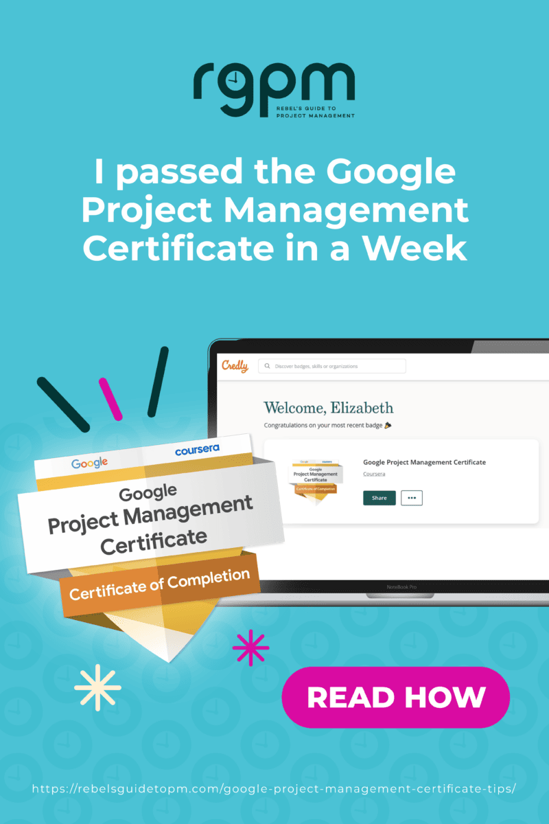 google project management certificate 