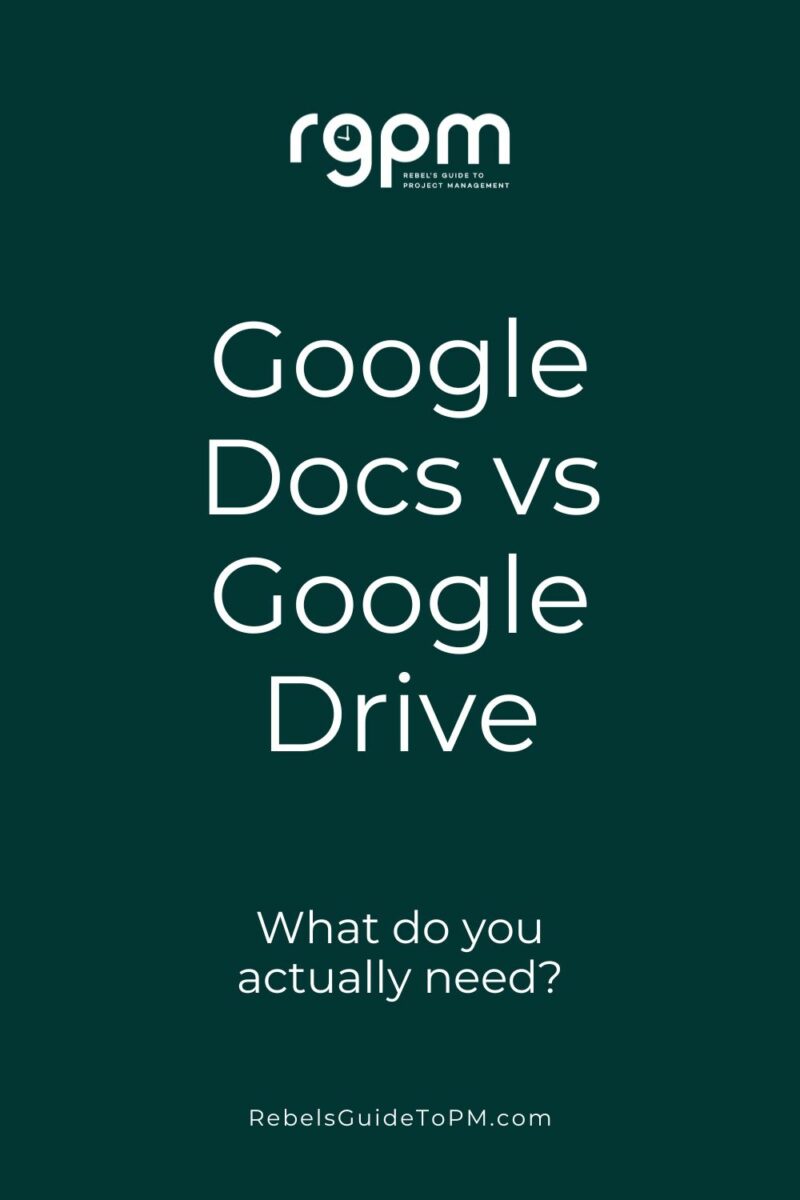 Google docs vs google drive pin