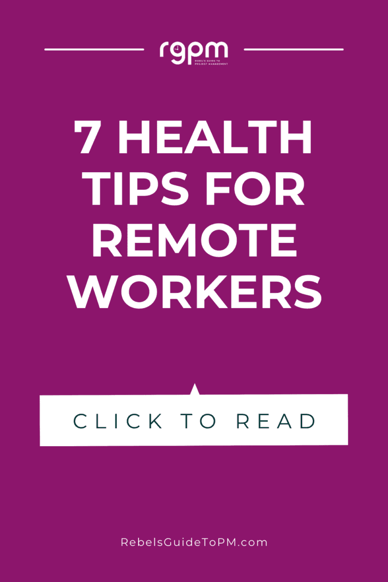 Health tips for remote workers
