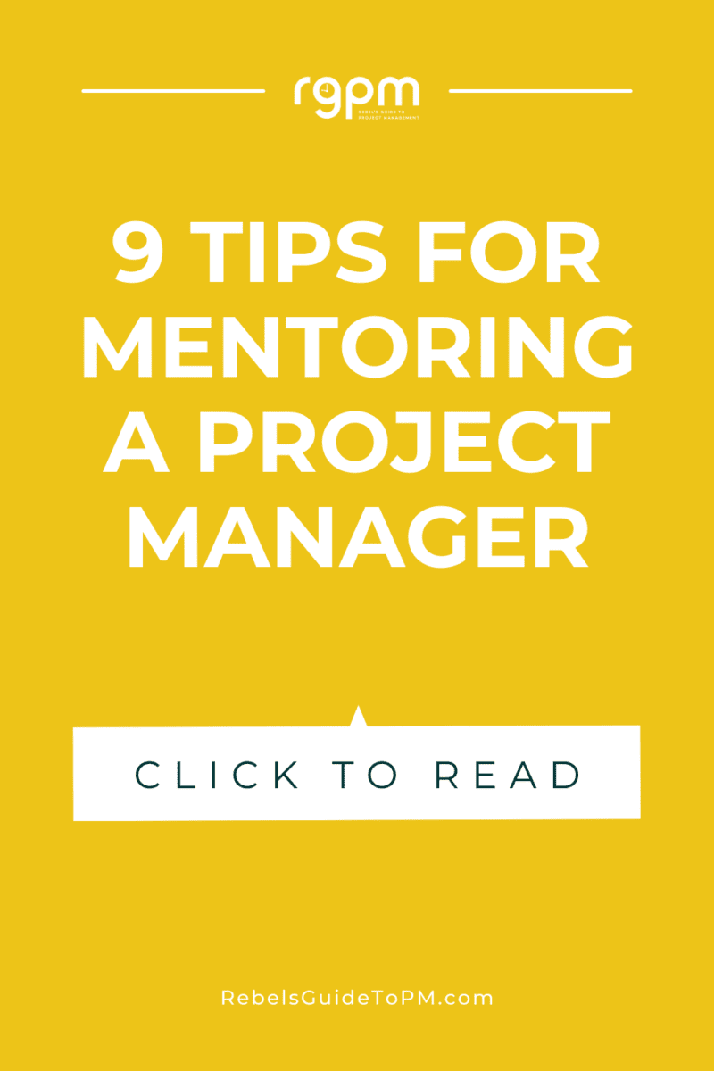 tips for mentoring a project manager