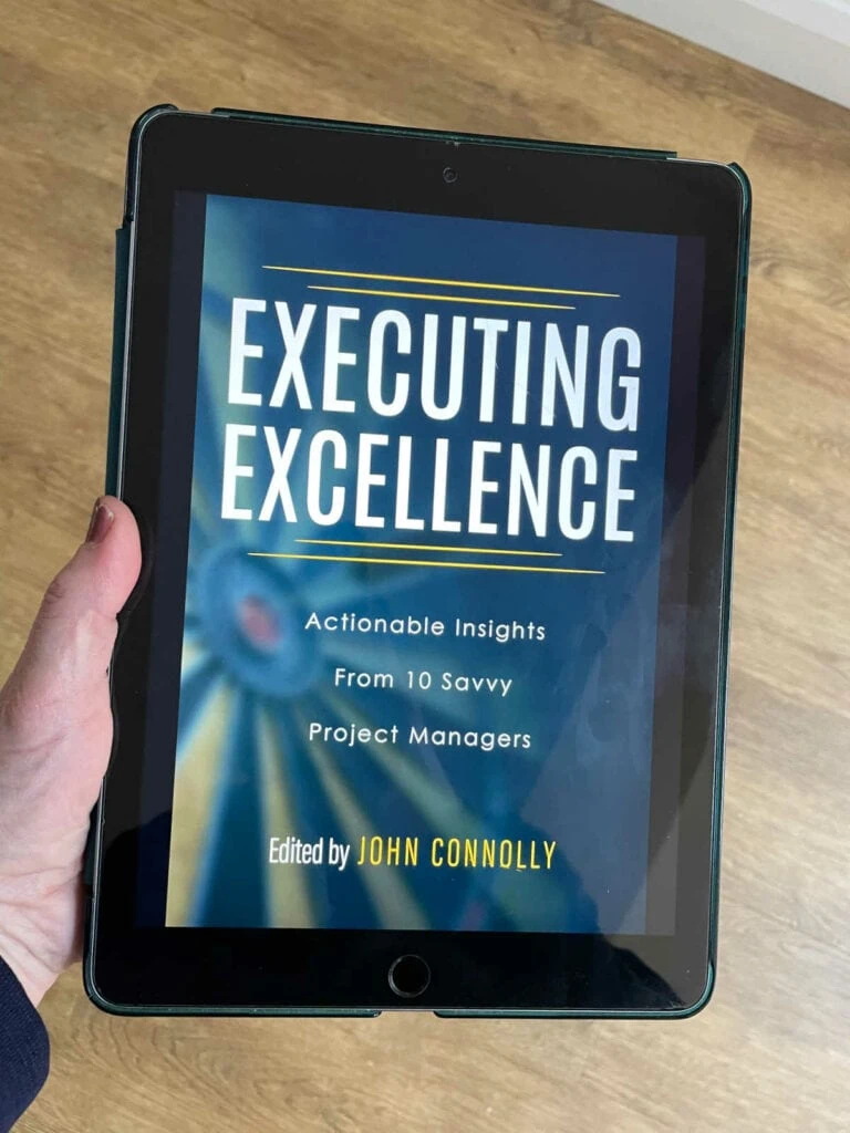 Front cover of Executing Excellence on an iPad