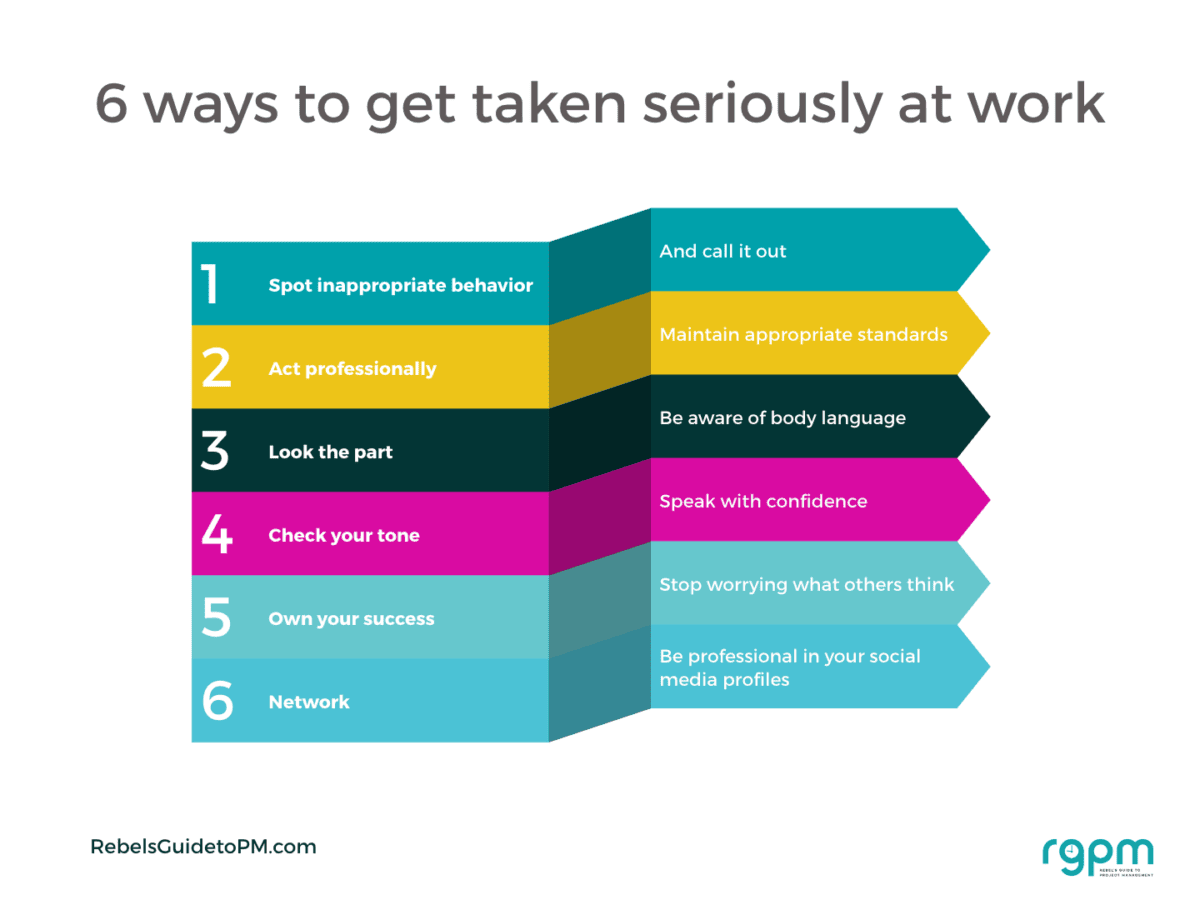 6 ways to get taken seriously at work