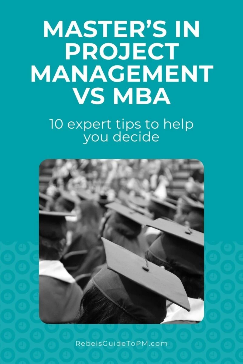masters in project management vs mba