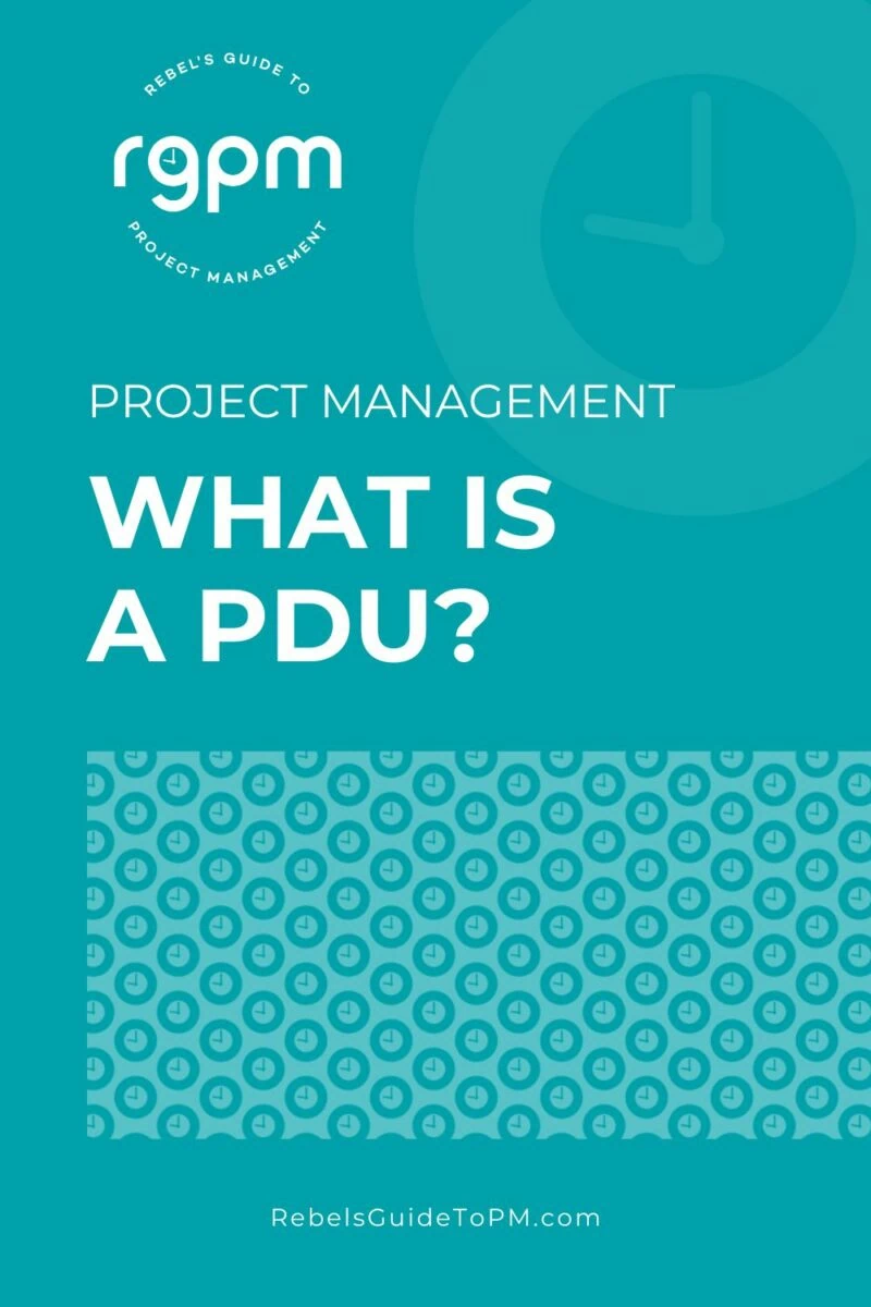 what is a pdu in project management