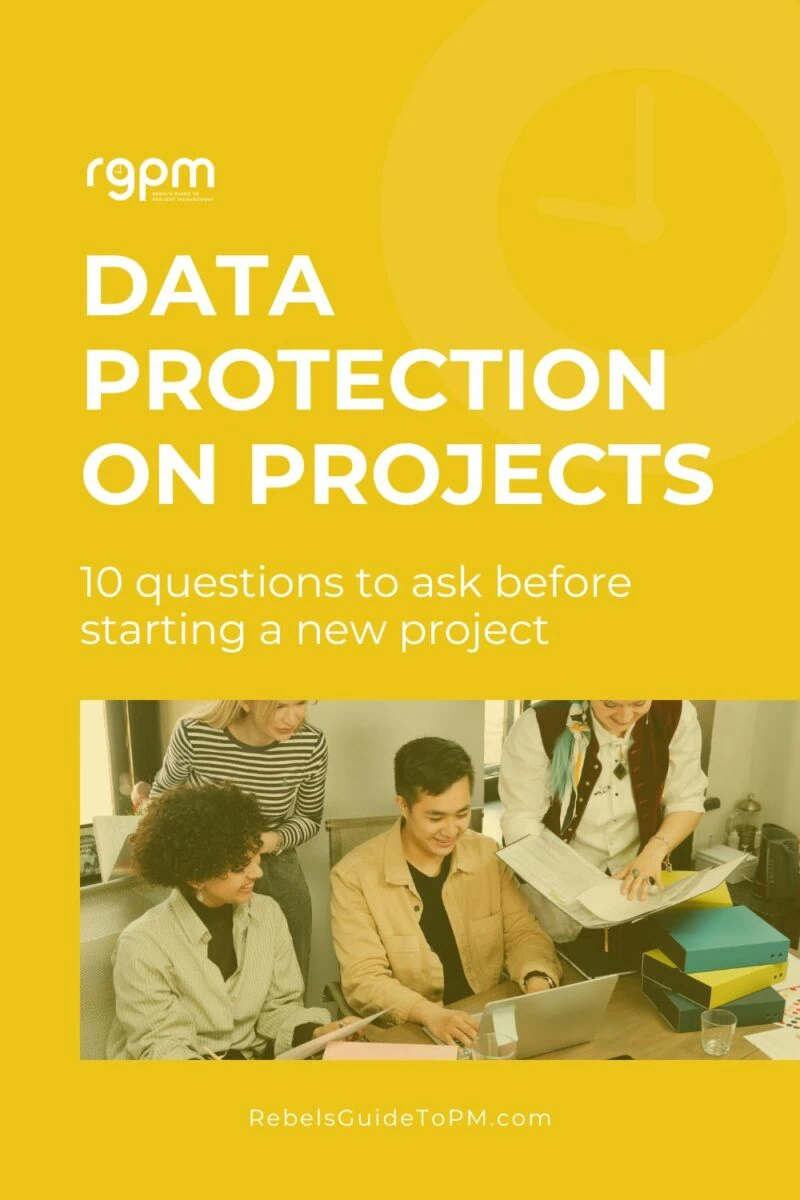 pin image with text: data protection on projects
