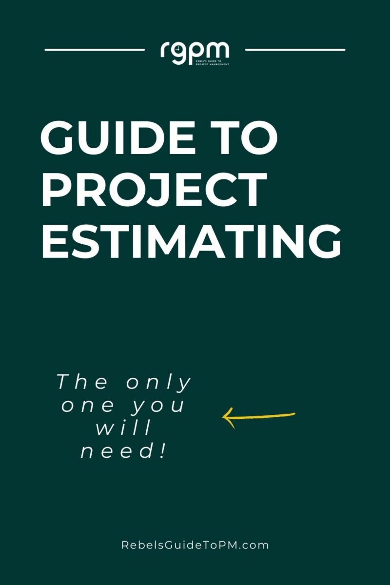 pin image with the text: guide to project estimating. the only one you will need.
