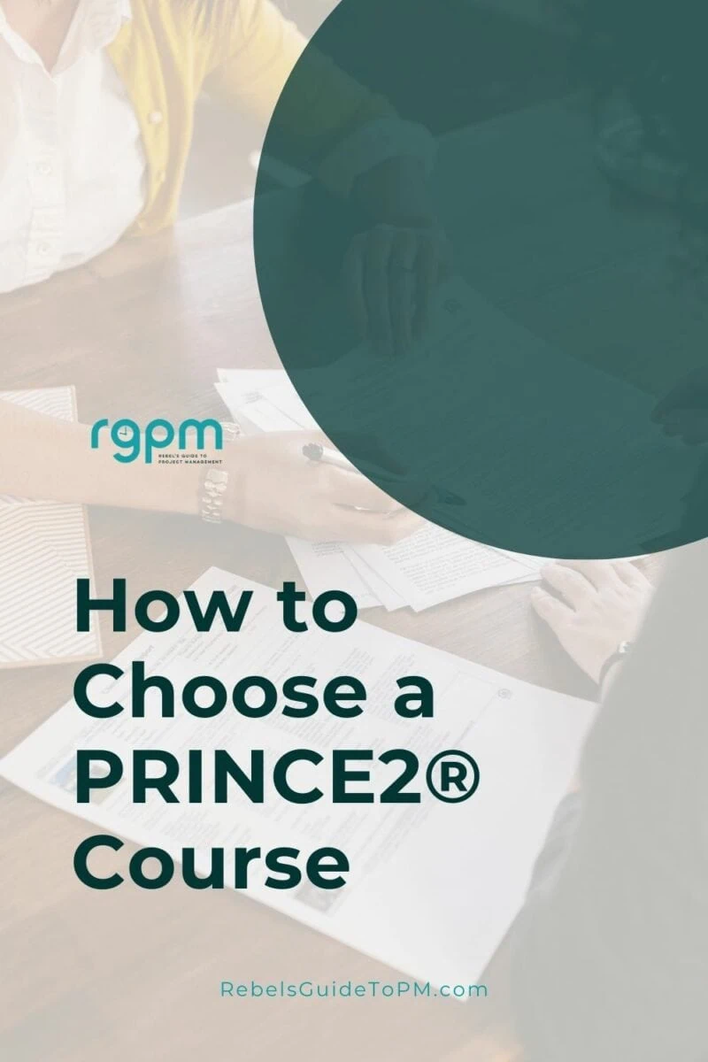 pin image with text: how to choose a PRINCE2 Course
