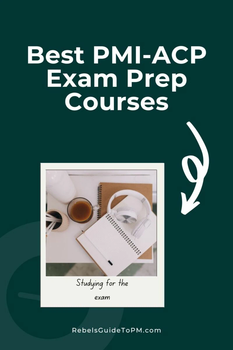 pin image with text: best pmi-acp exam prep courses