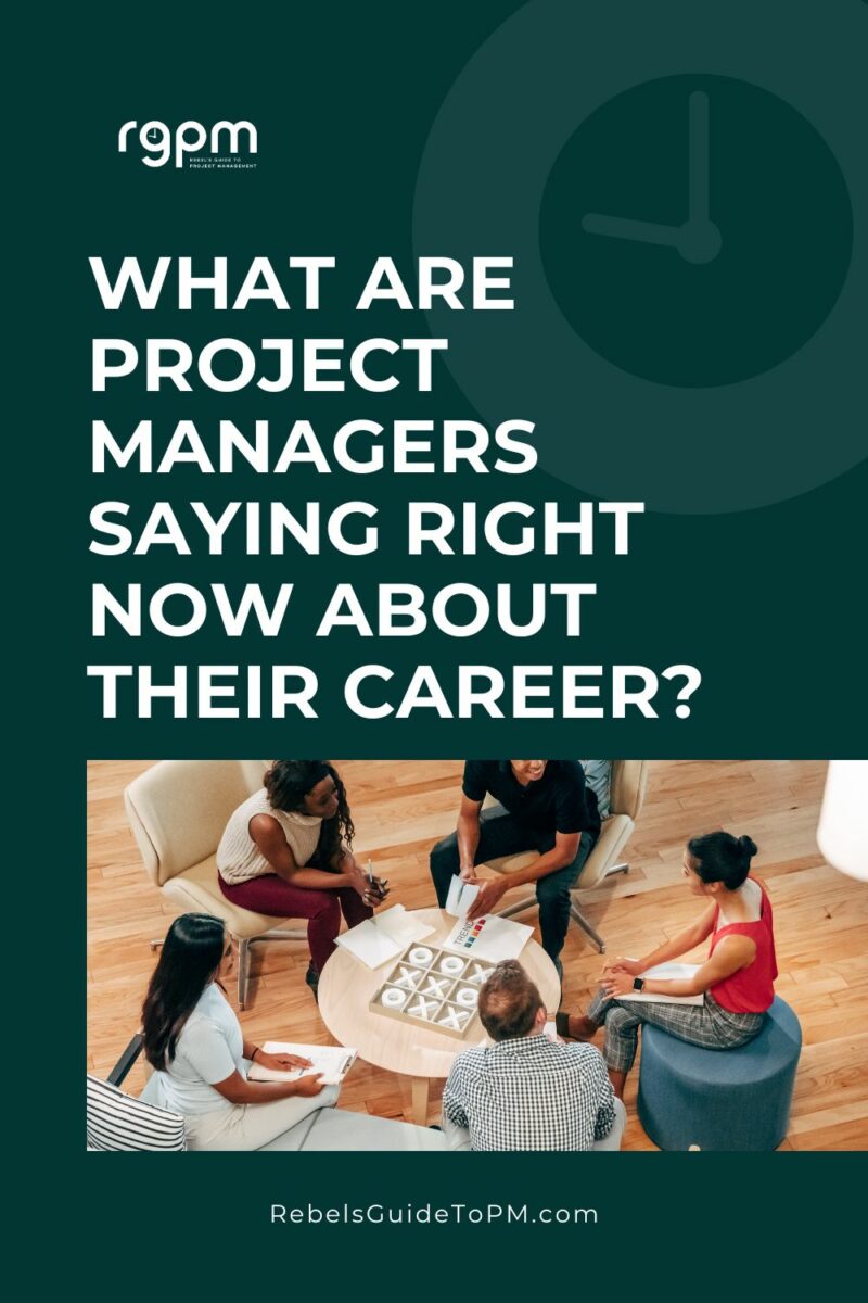 What are project managers saying right now about their career?