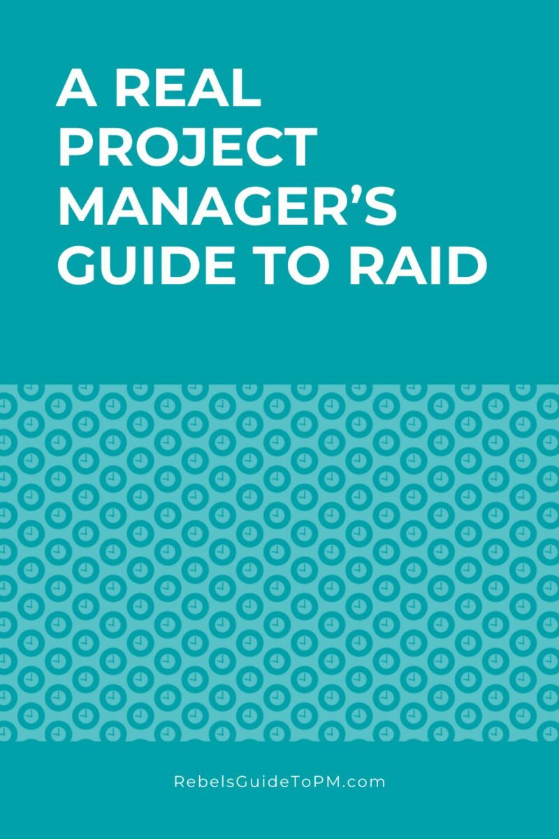 pin image with text: a real project manager's guide to RAID