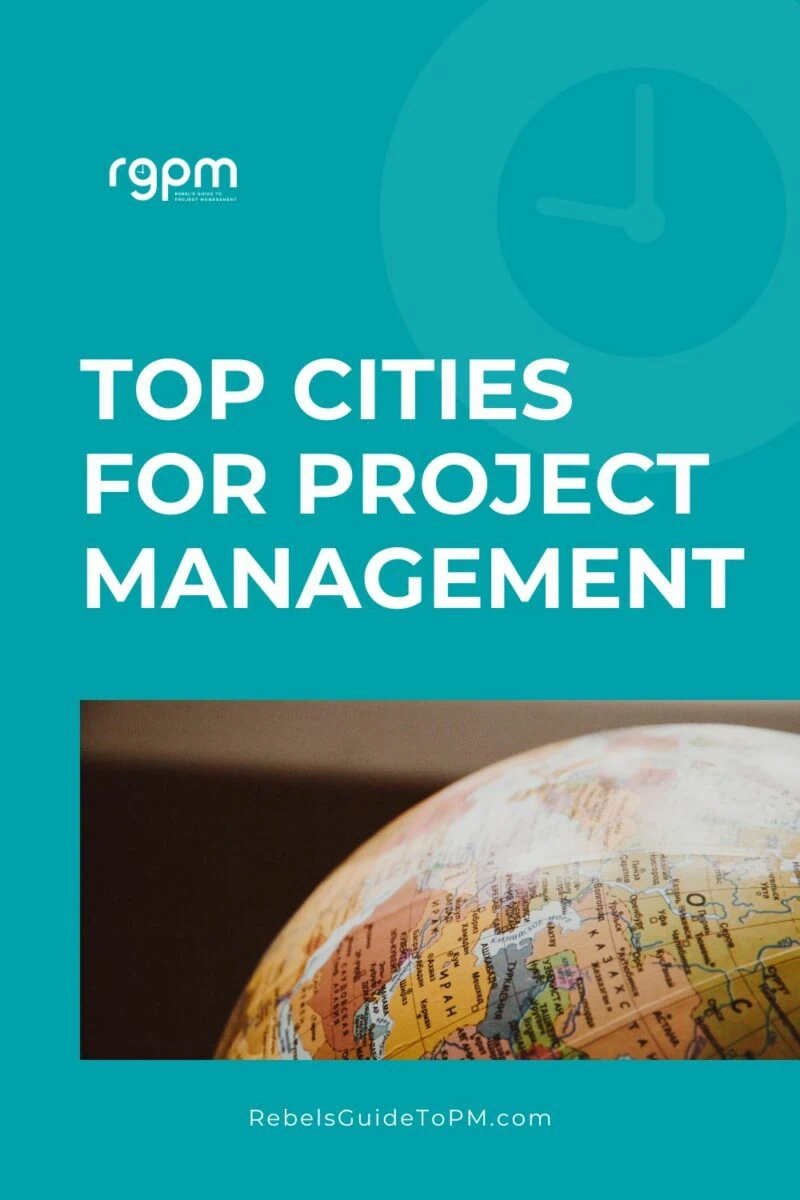 pin image with text: top cities for project management