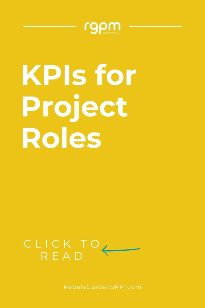 pin image with text: kpis for project roles