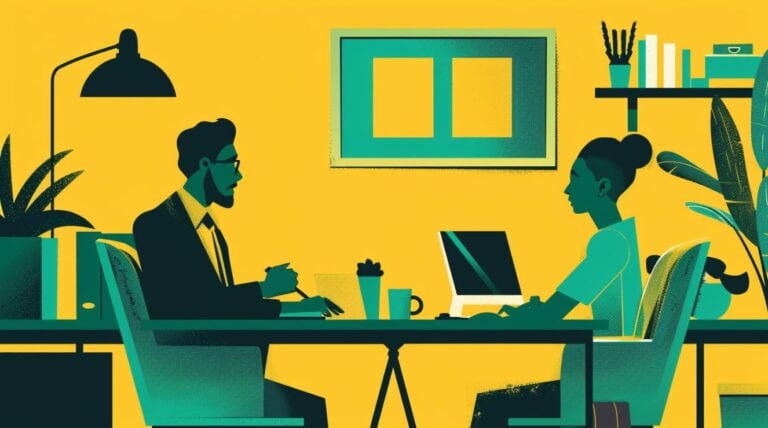 project managers sitting a desk