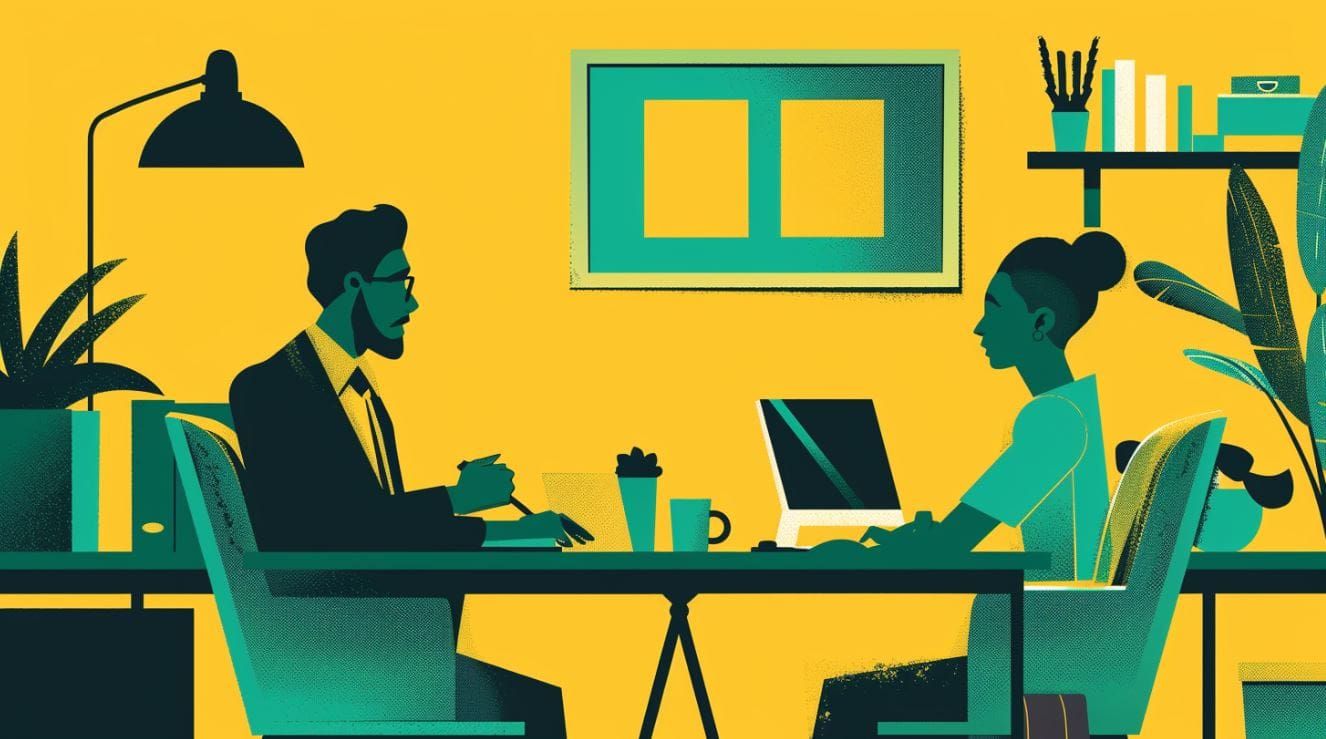project managers sitting a desk