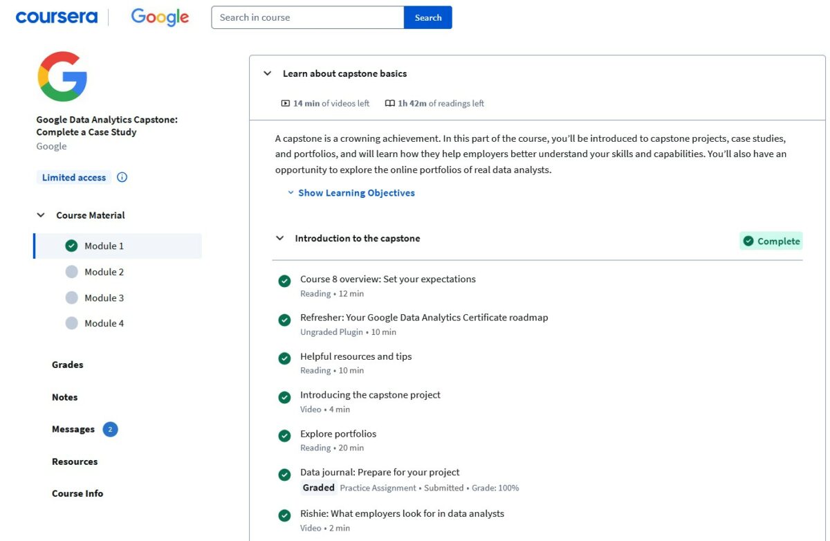 coursera capstone overview