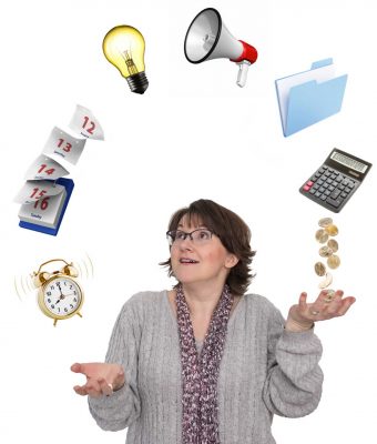 Elizabeth Juggling all the things needed to be a good project manager